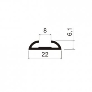 Направляющая распашная MS341 Коньяк (A07)